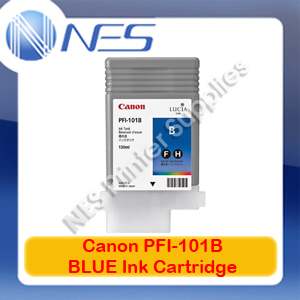 Canon Genuine PFI-101B Blue Ink Cartridge for IPF-5000/IPF-5100/iPF-6100/iPF-6200 (130mL)
